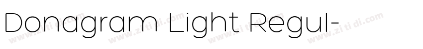 Donagram Light Regul字体转换